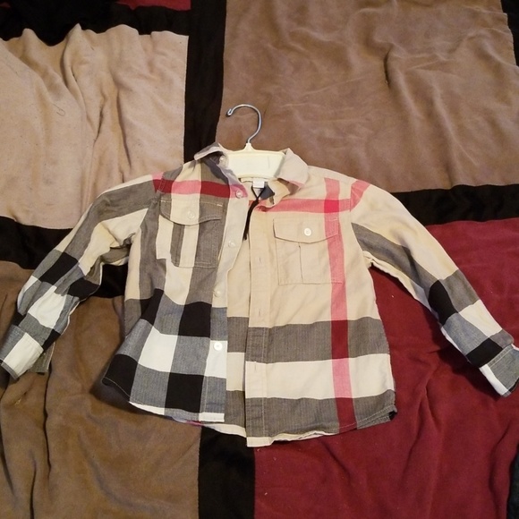 Authentic Burberry button down shirt size 4 - Picture 1 of 4